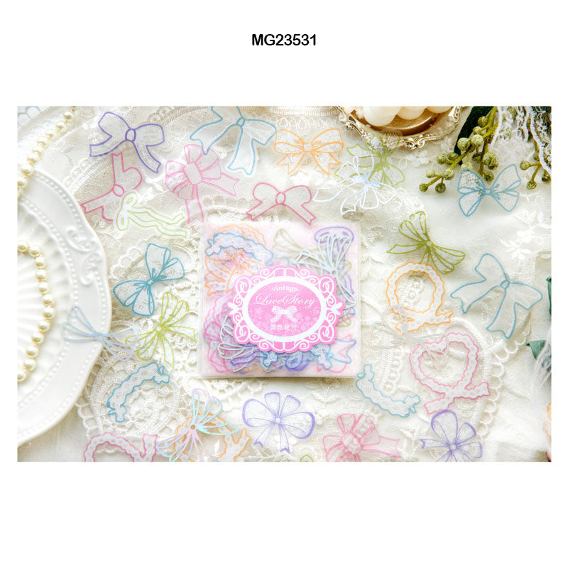 MG23531 LACE STORY VINTAGE PAPER CUTOUT SS 35Pc