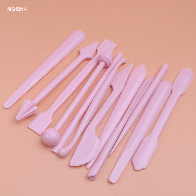 12 pcs Modelling Clay Tool Pink
