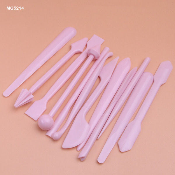 12 pcs Modelling Clay Tool Pink