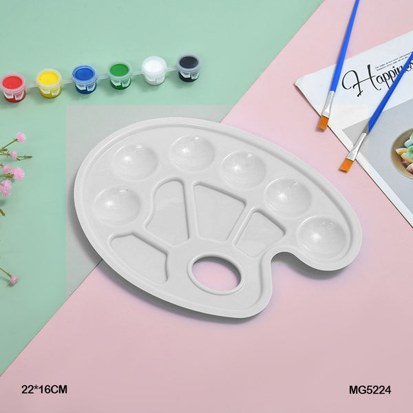 Painting Palette Multiple Oval 10 Wells 22X16cm