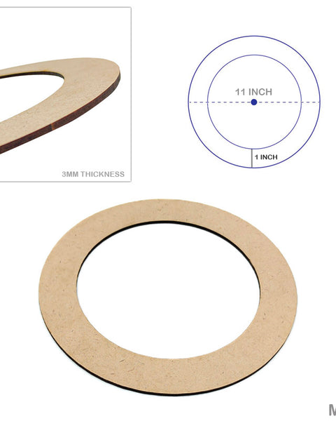 MDF Ring 11x11 inch set of 2
