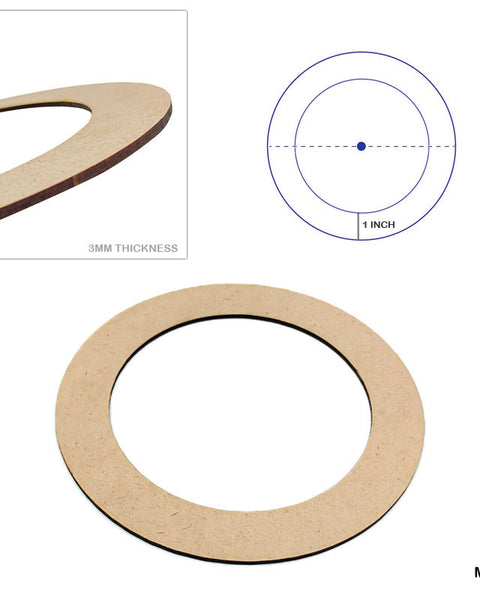 MDF Ring 8x8 inch set of 2