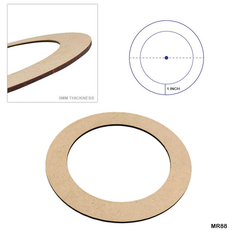 MDF Ring 8x8 inch set of 2