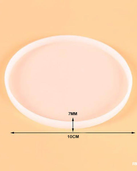 silicon mould 4 inch round coaster