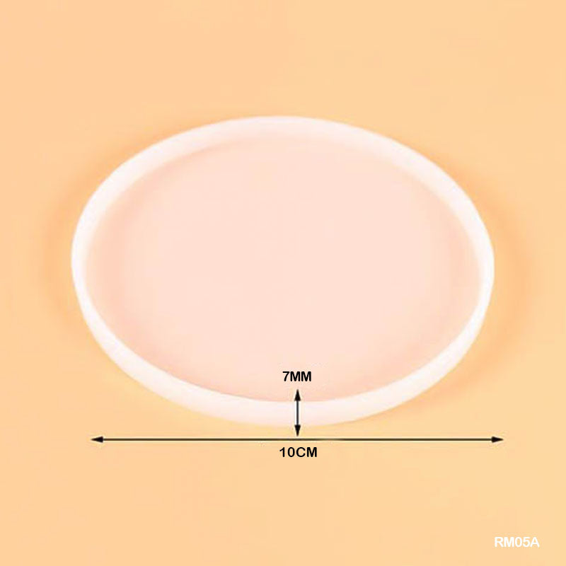 silicon mould 4 inch round coaster