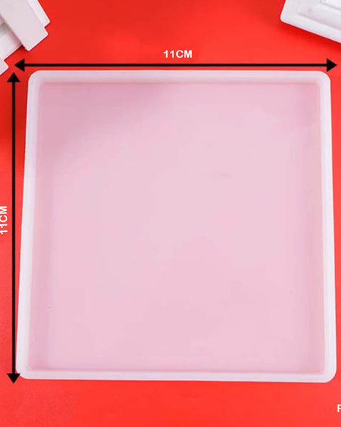 Silicon Plain Square Mould 4x4 inches