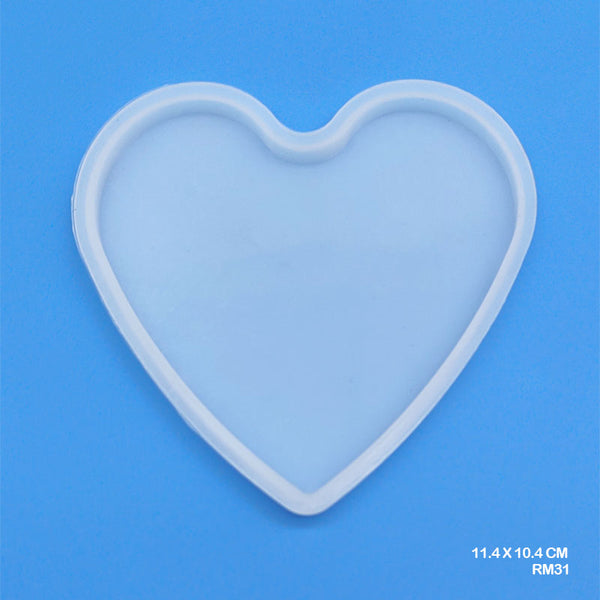 Silicon Mould Heart Shape 4.5 inches
