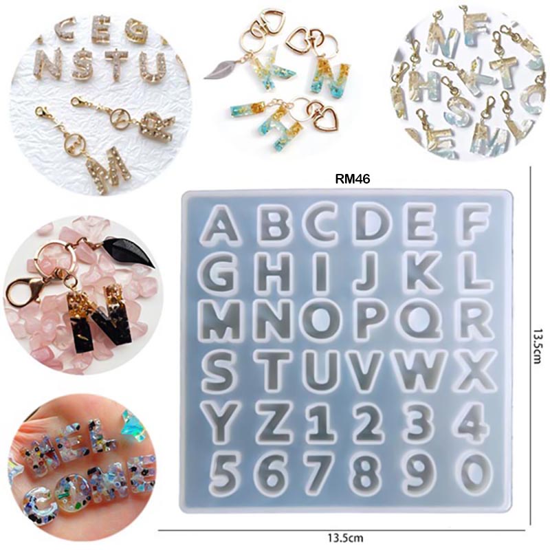 Silicon Alphabet Mould 5x5 inches