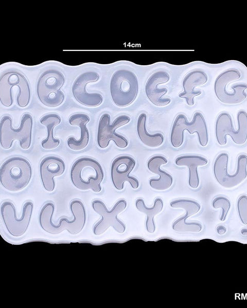 Silicon Alphabet mould 14x9.5cm