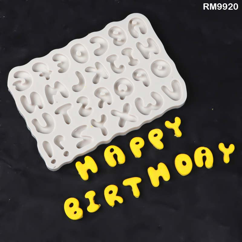 Silicon Alphabet mould 14x9.5cm