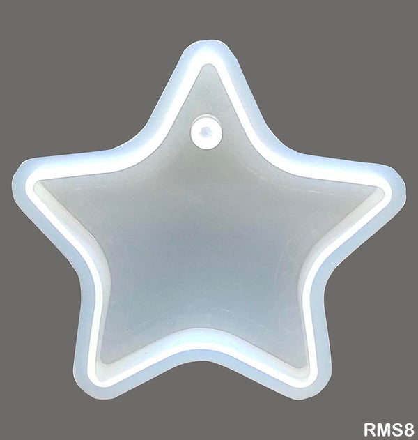 Silicon Pendant/keychain Mould Star 6cm