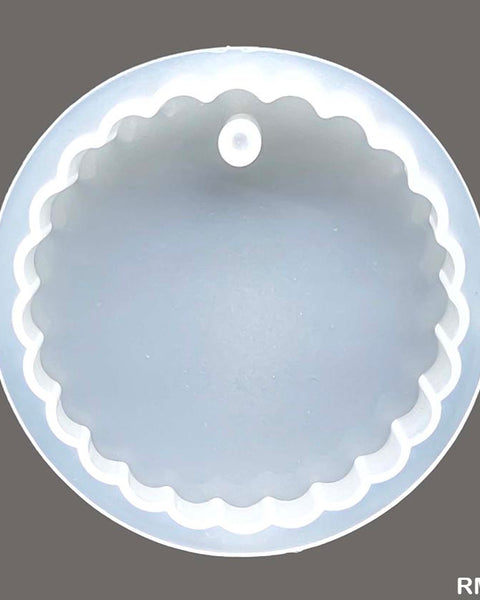 Silicon mould Round Pendant/Keychain Mould 3 inches