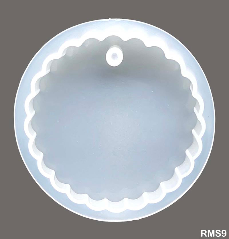 Silicon mould Round Pendant/Keychain Mould 3 inches