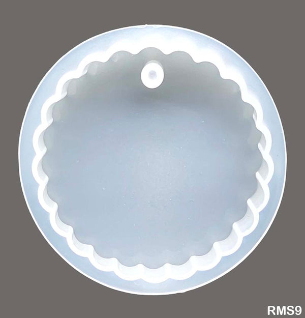 Silicon mould Round Pendant/Keychain Mould 3 inches