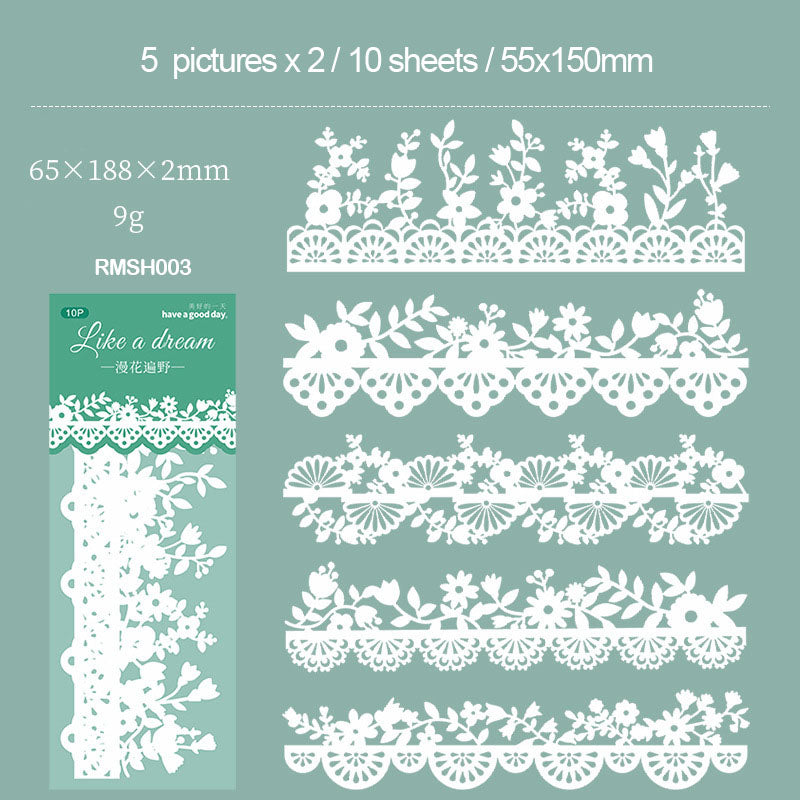 RMSH003 Dream Lace Paper CutOut 10pc