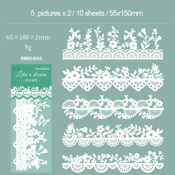 RMSH003 Dream Lace Paper CutOut 10pc