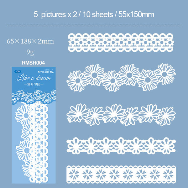 RMSH004 Dream Lace Paper CutOut 10pc