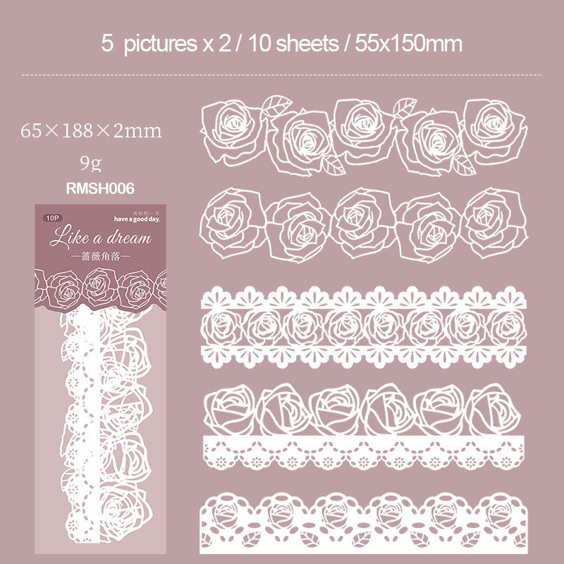 RMSH006 Dream Lace Paper CutOut 10pc