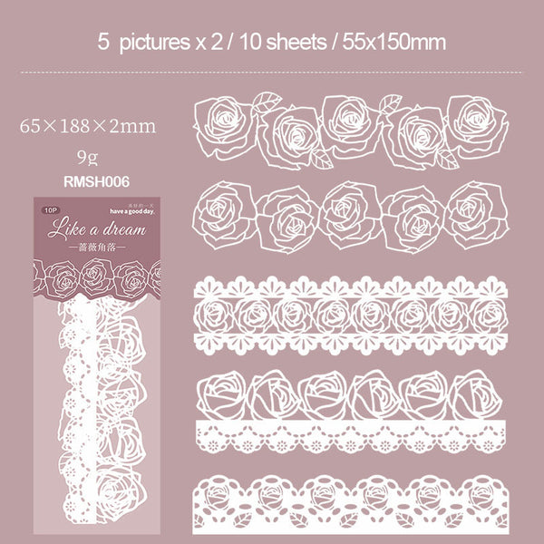 RMSH006 Dream Lace Paper CutOut 10pc