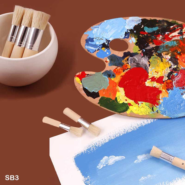 Keep Smiling Stencil Brush Set of 3