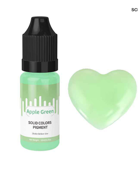 Solid Colour Apple Green 10ml for Resin Art
