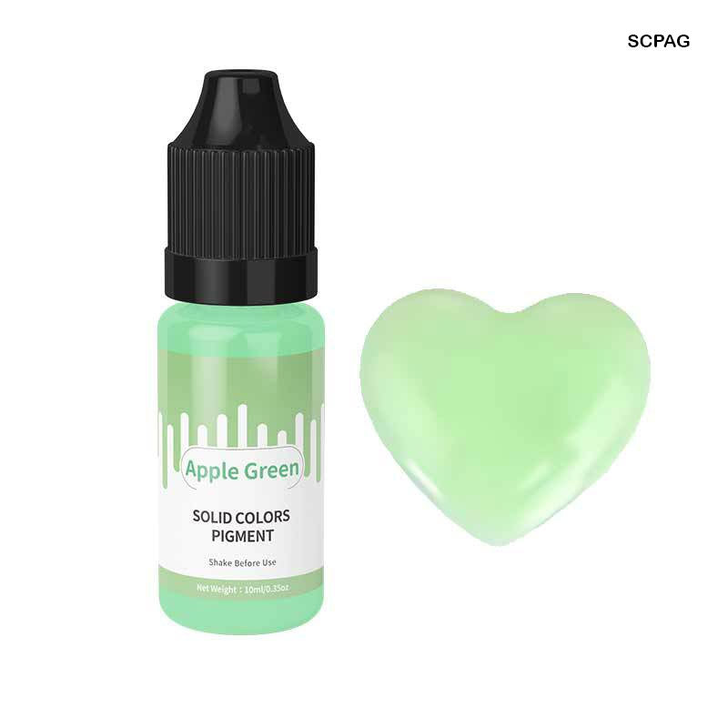 Solid Colour Apple Green 10ml for Resin Art