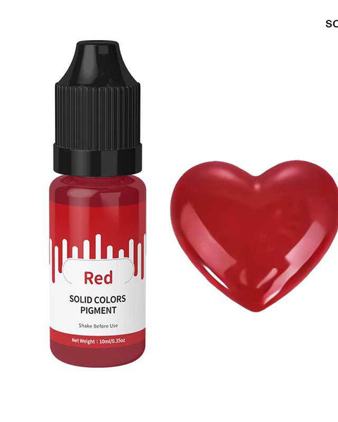 Solid Colour Red 10ml for Resin Art
