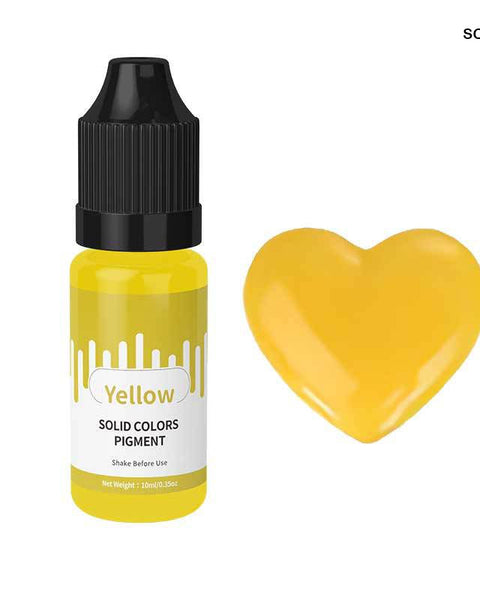 Solid Colour Yellow 10ml for Resin Art
