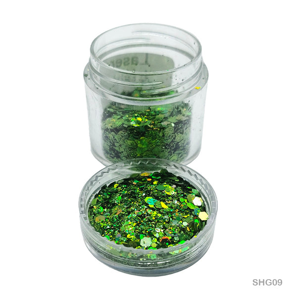Shimmer Crystals Light Green for Resin Art