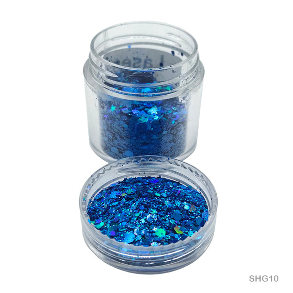 Shimmer Glitter Crystals Laser Blue for Resin Art