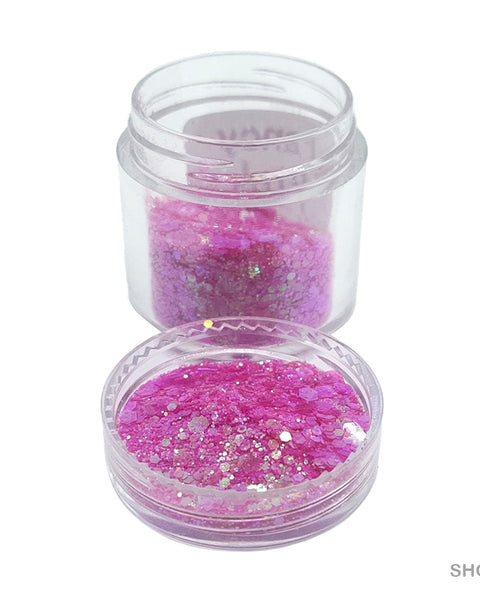 Shimmer Glitter Crystals Fancy Pink for Resin Art