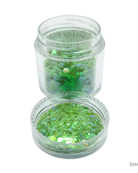 Shimmer Glitter Crystals Colorful Light Green for Resin Art (Copy)