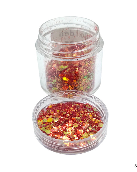 Shimmer Crystals Golden Mirage Red for Resin Art