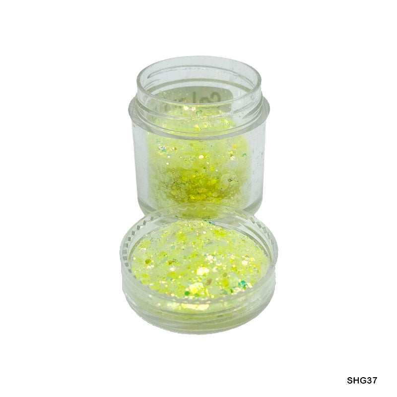 Shimmer Glitter Crystals Colourful Yellow for Resin Art