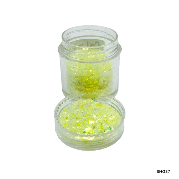Shimmer Glitter Crystals Colourful Yellow for Resin Art