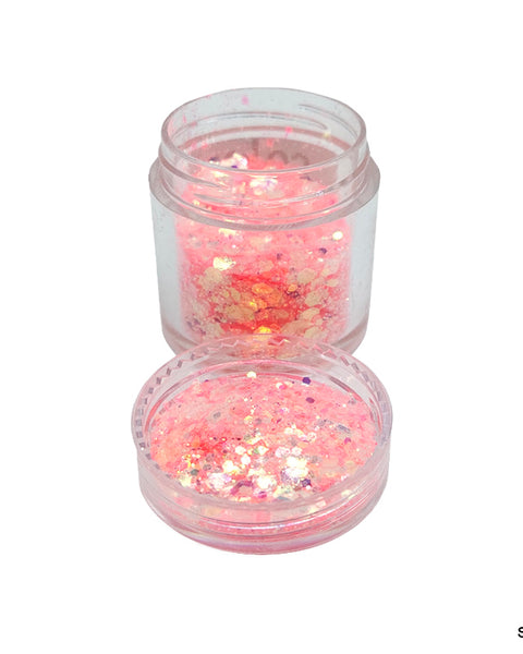 Shimmer Glitter Crystals Color Red for Resin Art