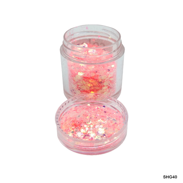 Shimmer Glitter Crystals Color Red for Resin Art