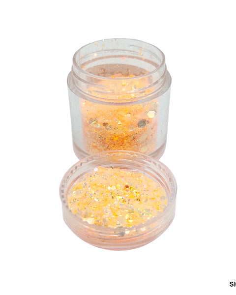 Shimmer Crystals Colourful Orange for Resin Art