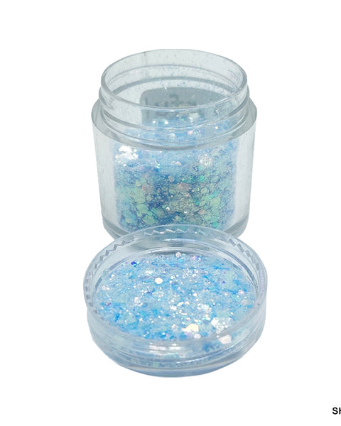 Shimmer Glitter Crystals Colourful Blue for Resin Art
