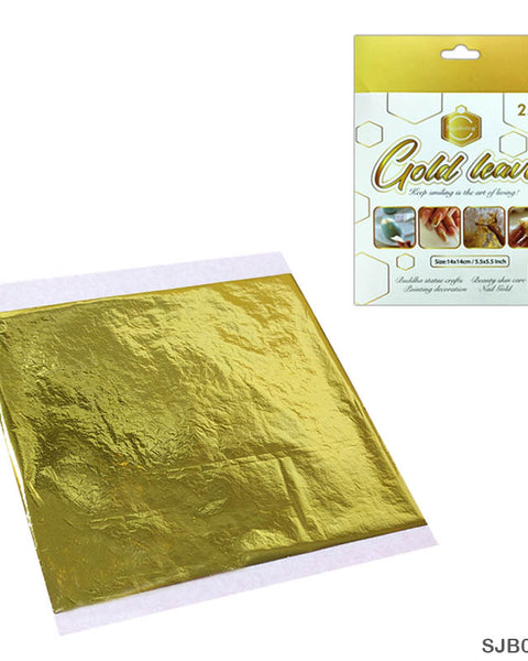 Keep Smiling Gold Foil Leaves 25pcs
