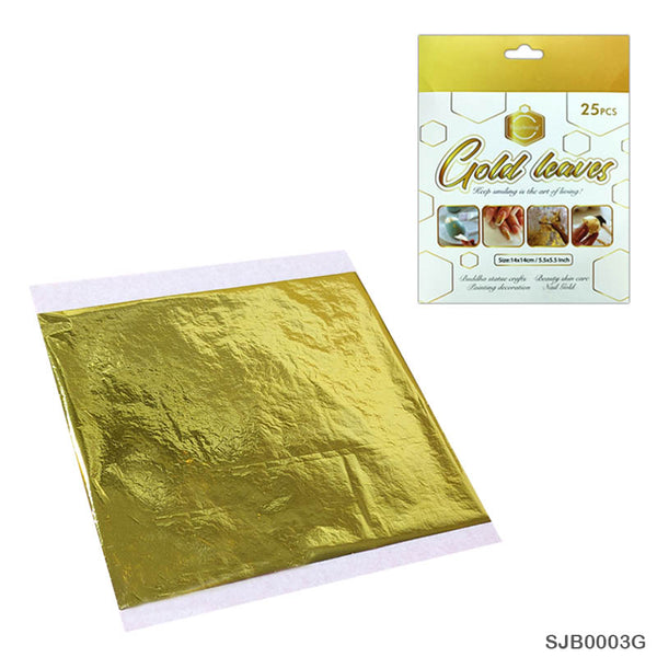 Keep Smiling Gold Foil Leaves 25pcs