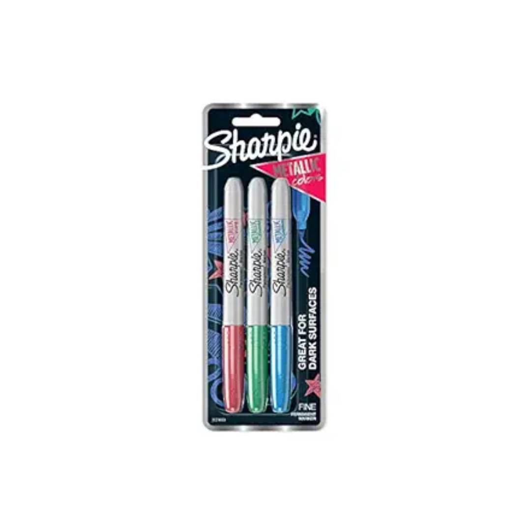 Sharpie Fine Marker Metallic Set Of 3