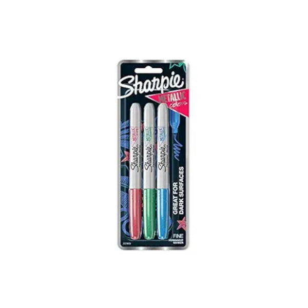 Sharpie Fine Marker Metallic Set Of 3