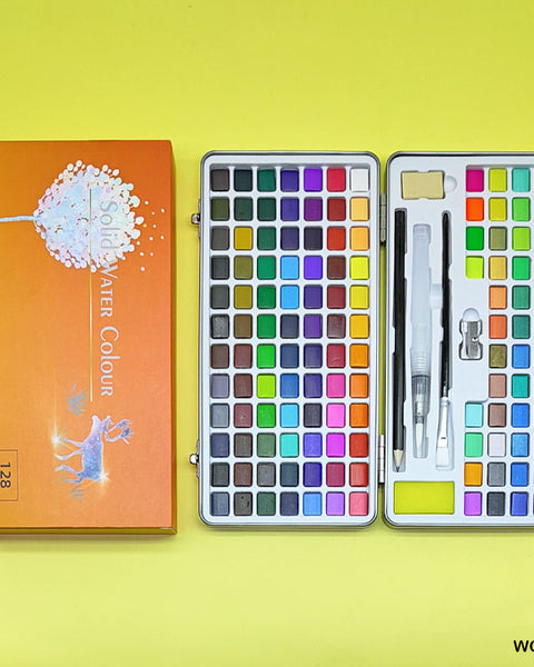 Solid Half Pan Watercolour Cake Set 128