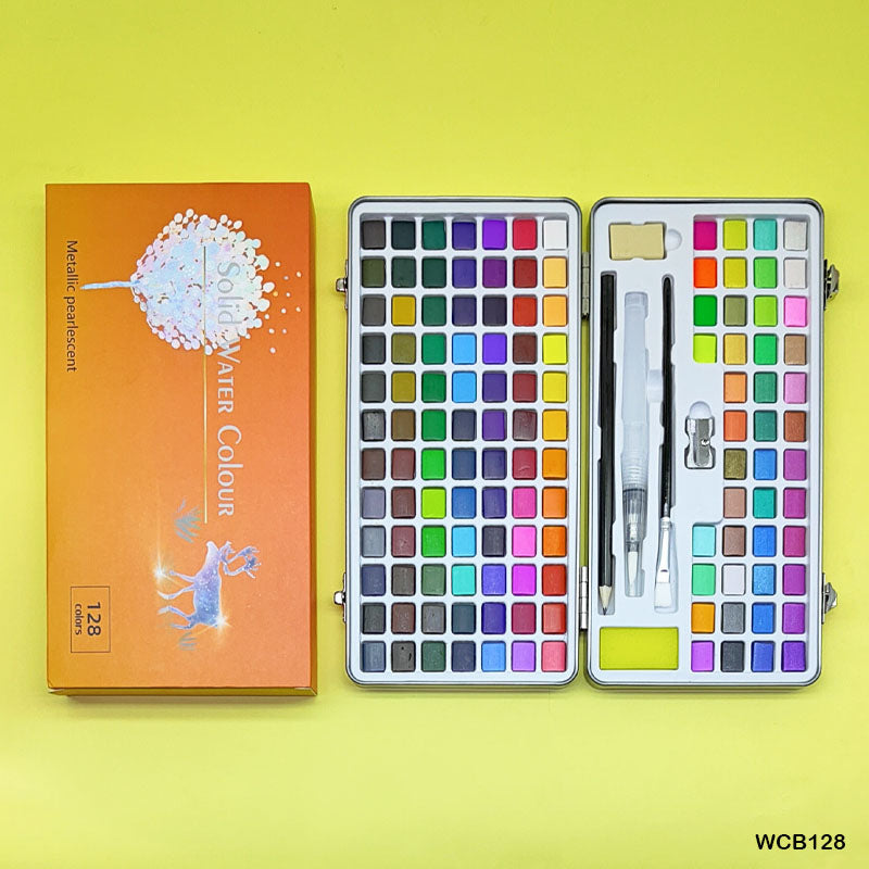 Solid Half Pan Watercolour Cake Set 128