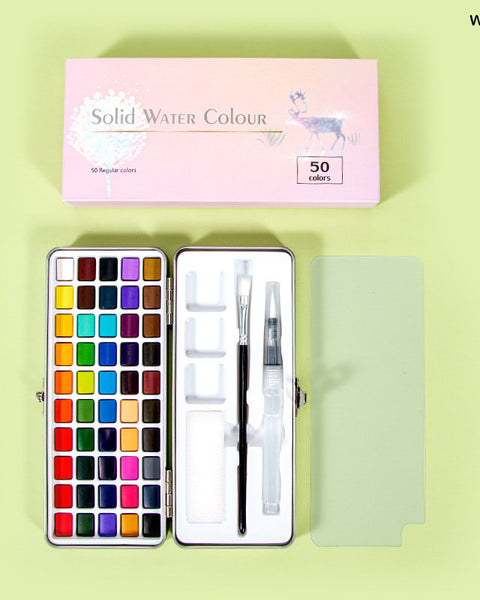 Solid Half Pan Watercolour Cake Set 50