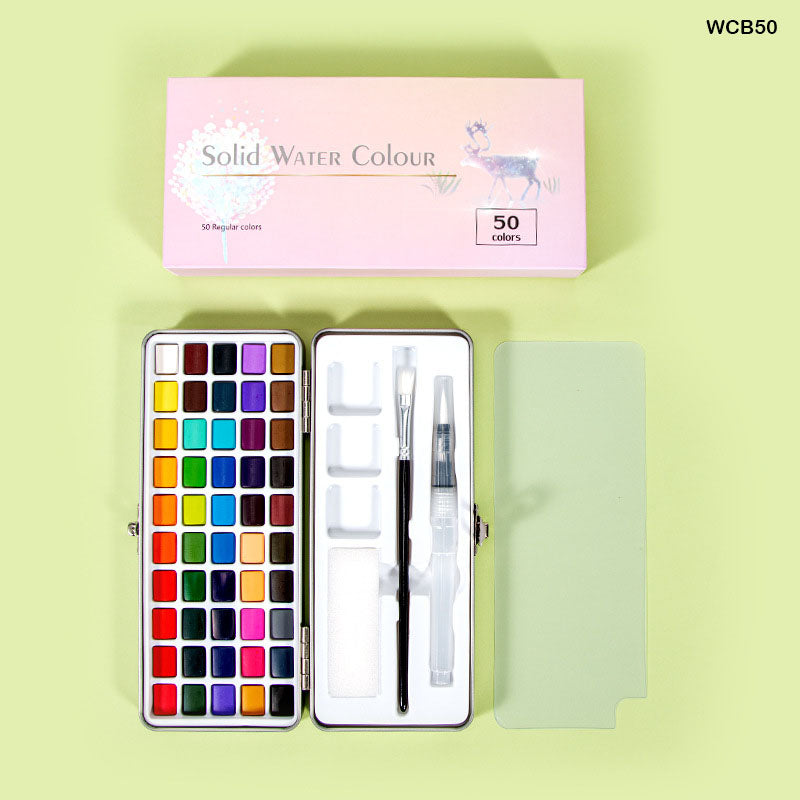 Solid Half Pan Watercolour Cake Set 50