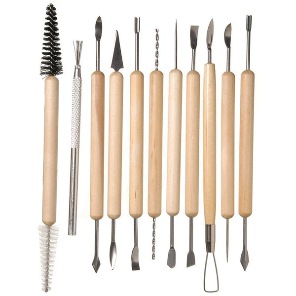 Wooden Clay Tool 11 pieces