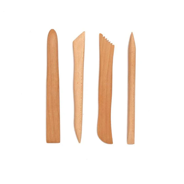Wooden Clay Tool 4 pieces