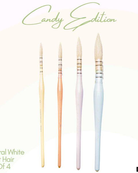 Stationerie Mop Brush Pastel Set of 4